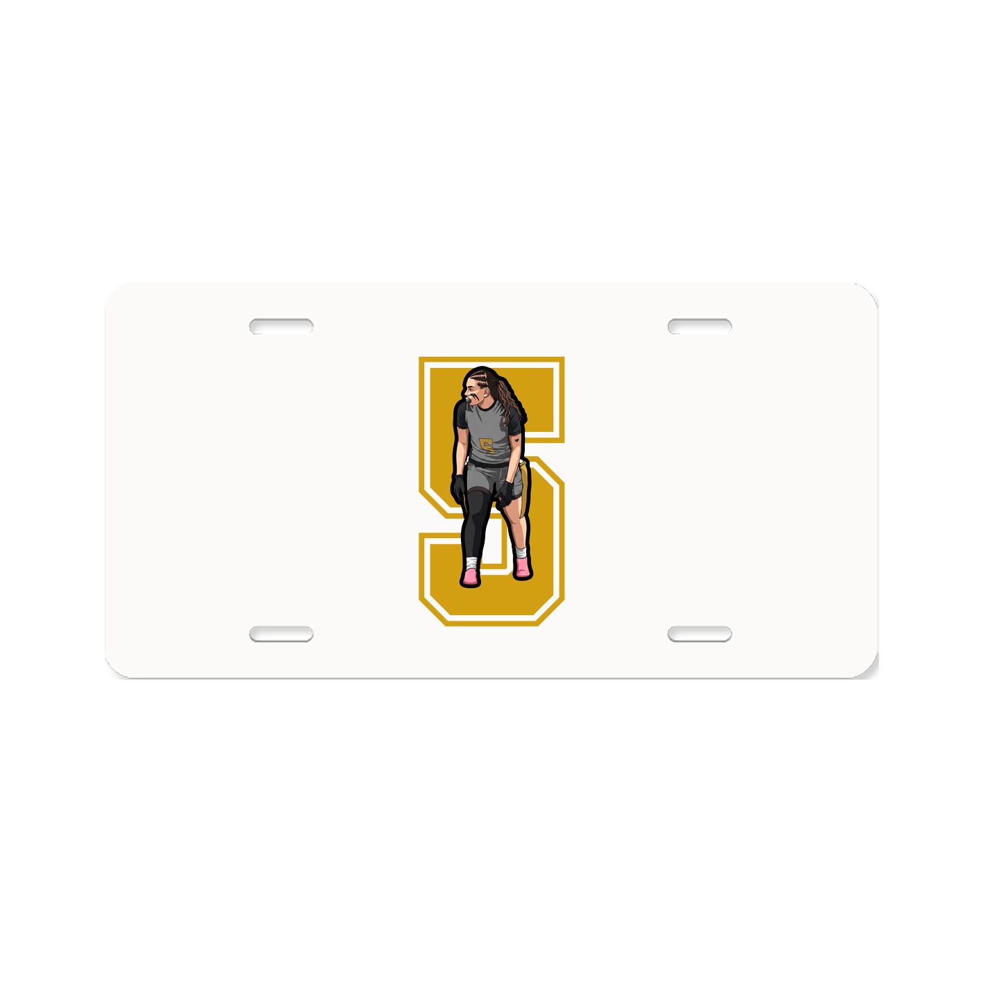 License Plate — Number in Classic