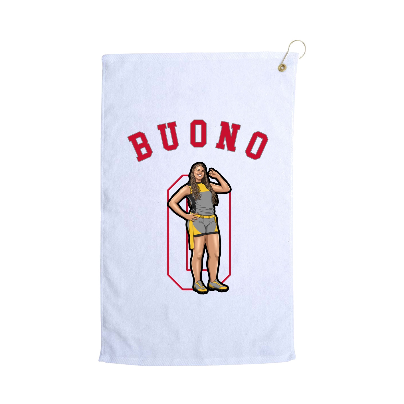 Golf Towel — Shirsey Arch in White