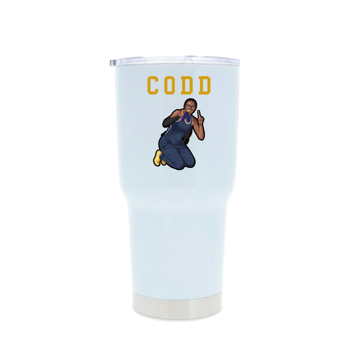 30oz Stainless Steel Tumbler — Shirsey in White