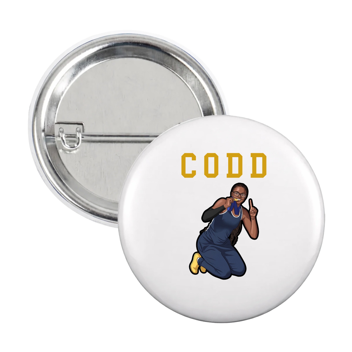 Game Day Button — Shirsey in White