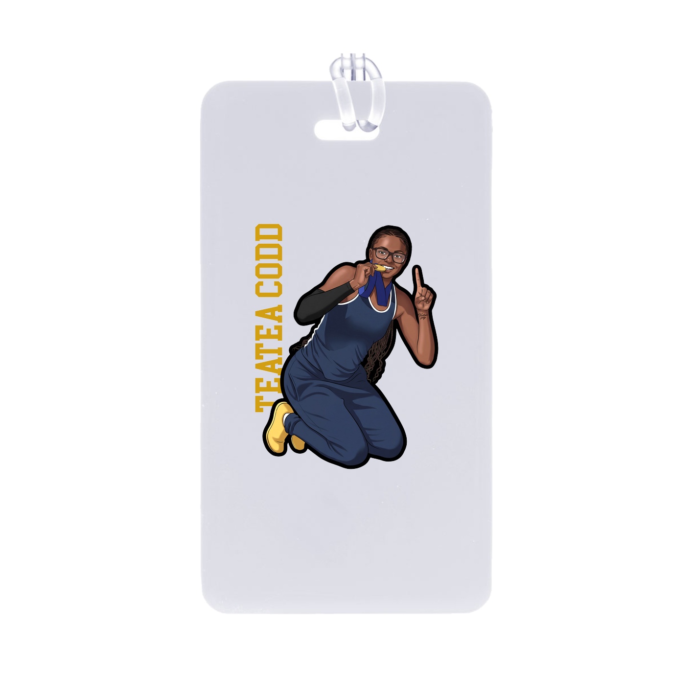 Bag Tag — Name Vertical in Classic