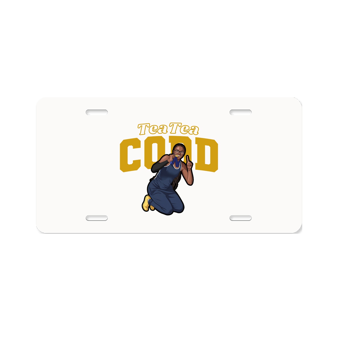 License Plate — Name Arch in Classic