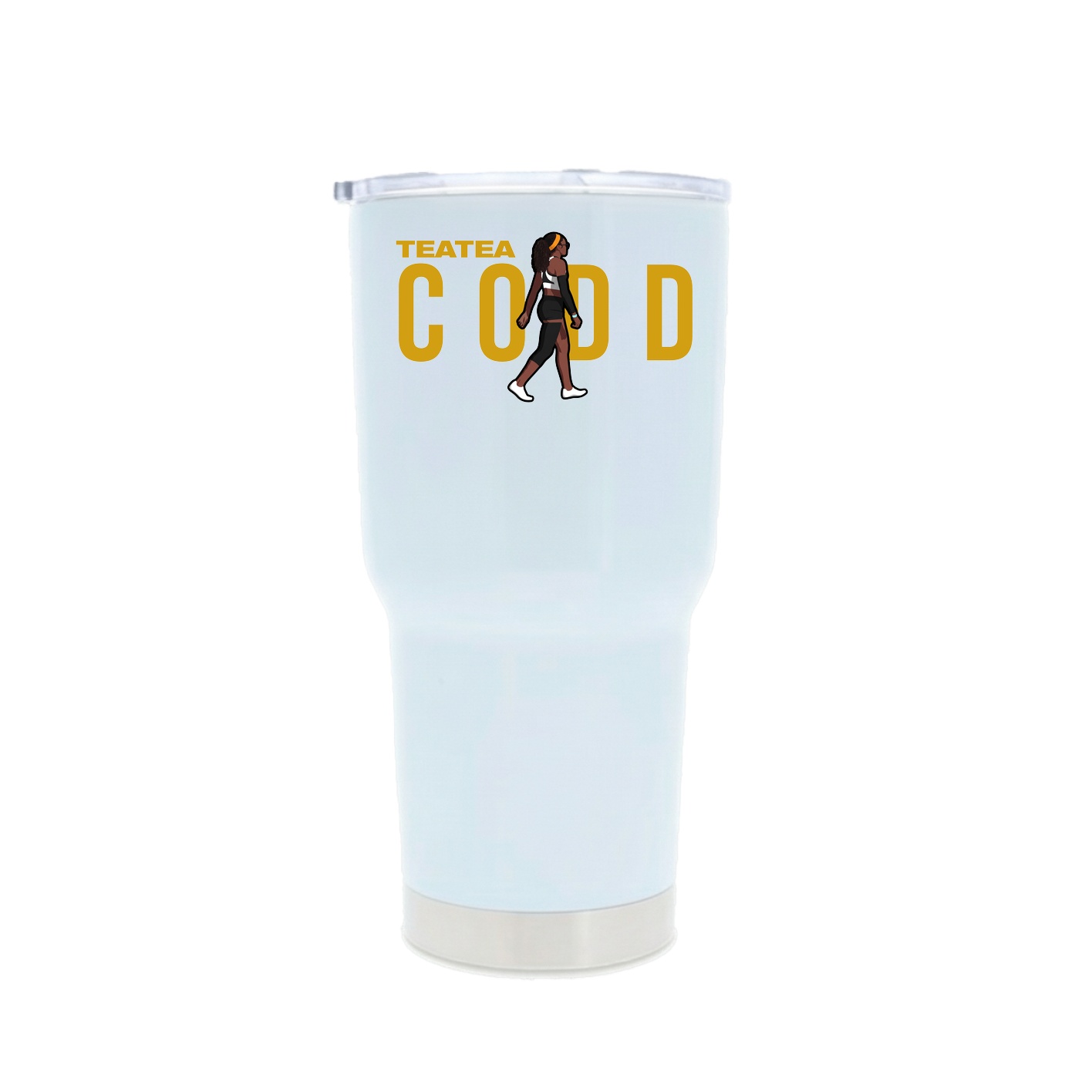 30oz Stainless Steel Tumbler — Player Name in White