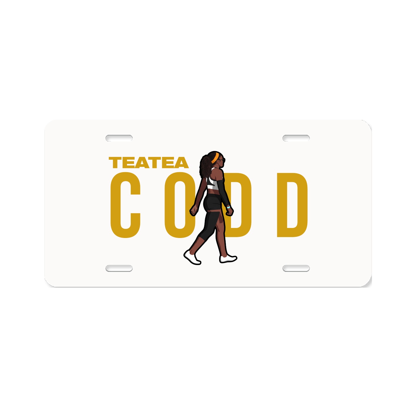 License Plate — Player Name in Classic