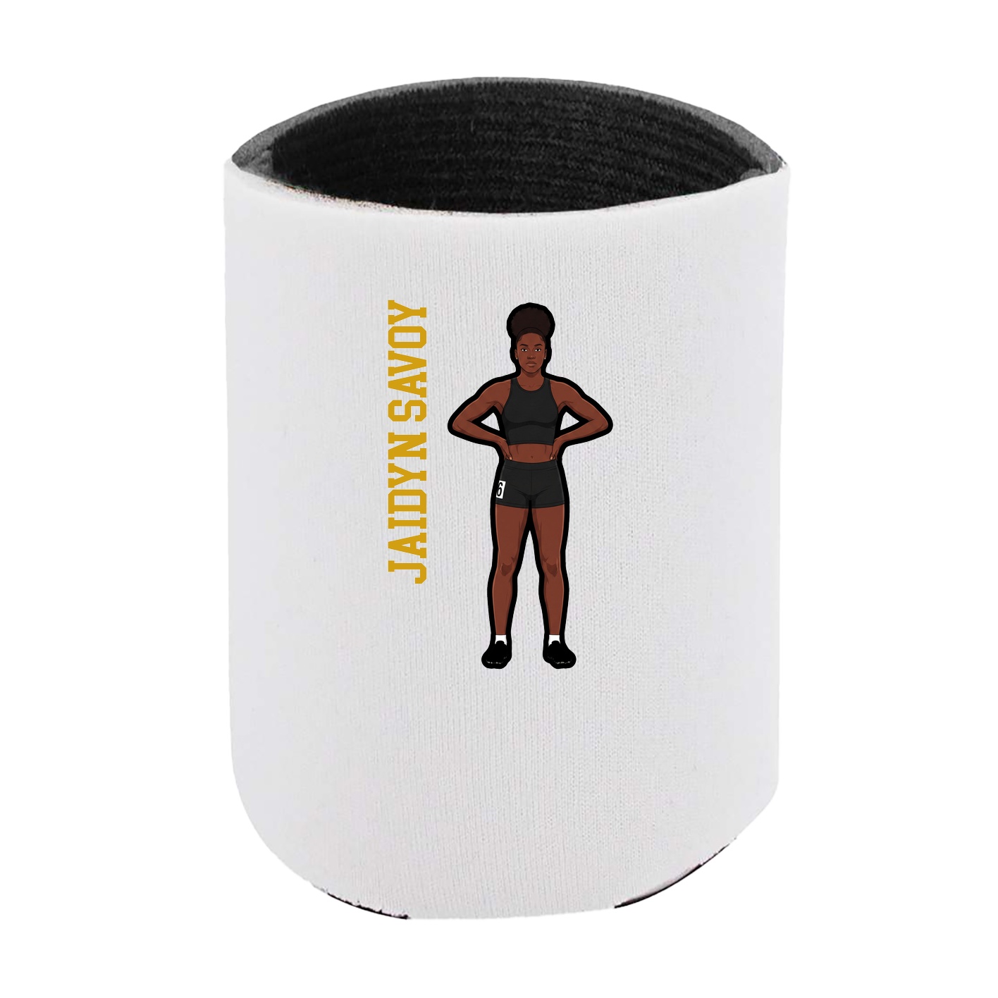 Can Holder — Name Vertical in White