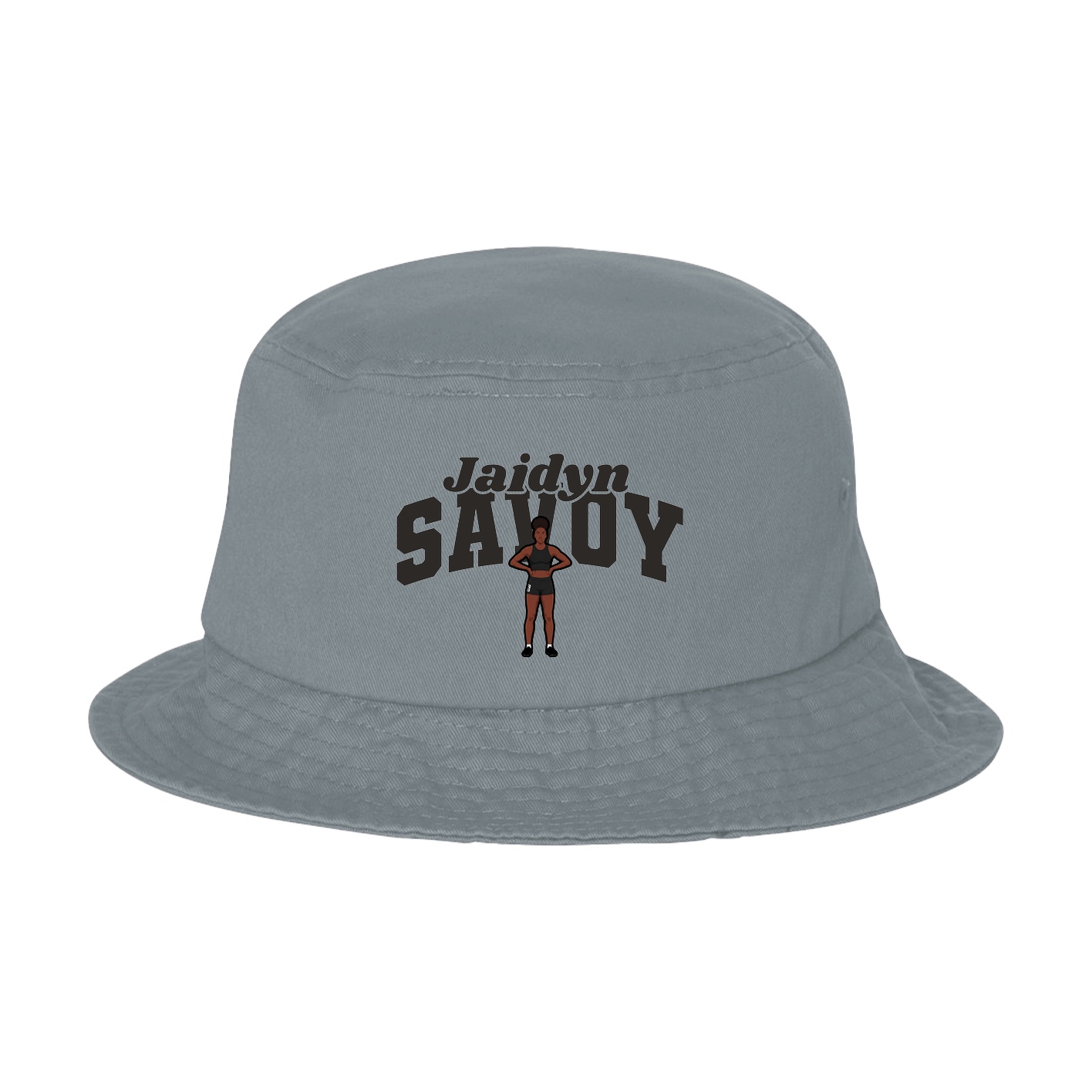 Bucket Cap — Signature Arch in Grey