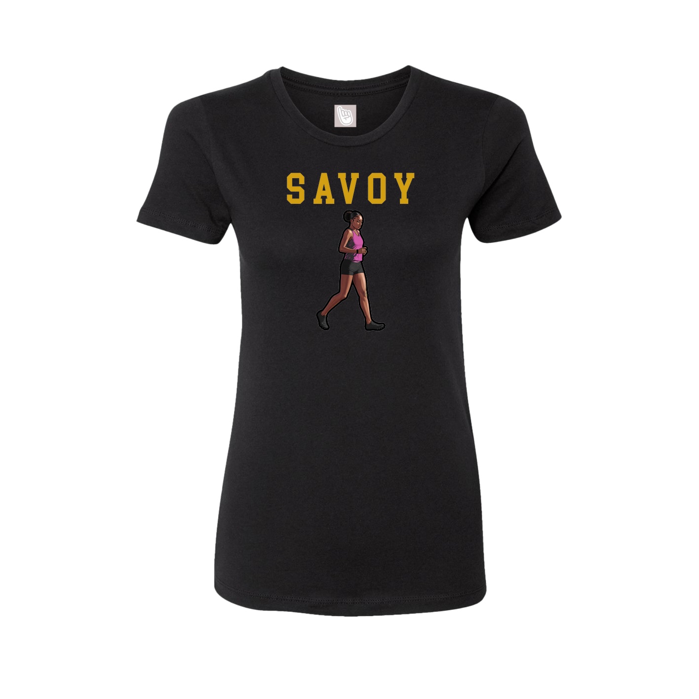 Fitted Women's Tee — Shirsey in Black