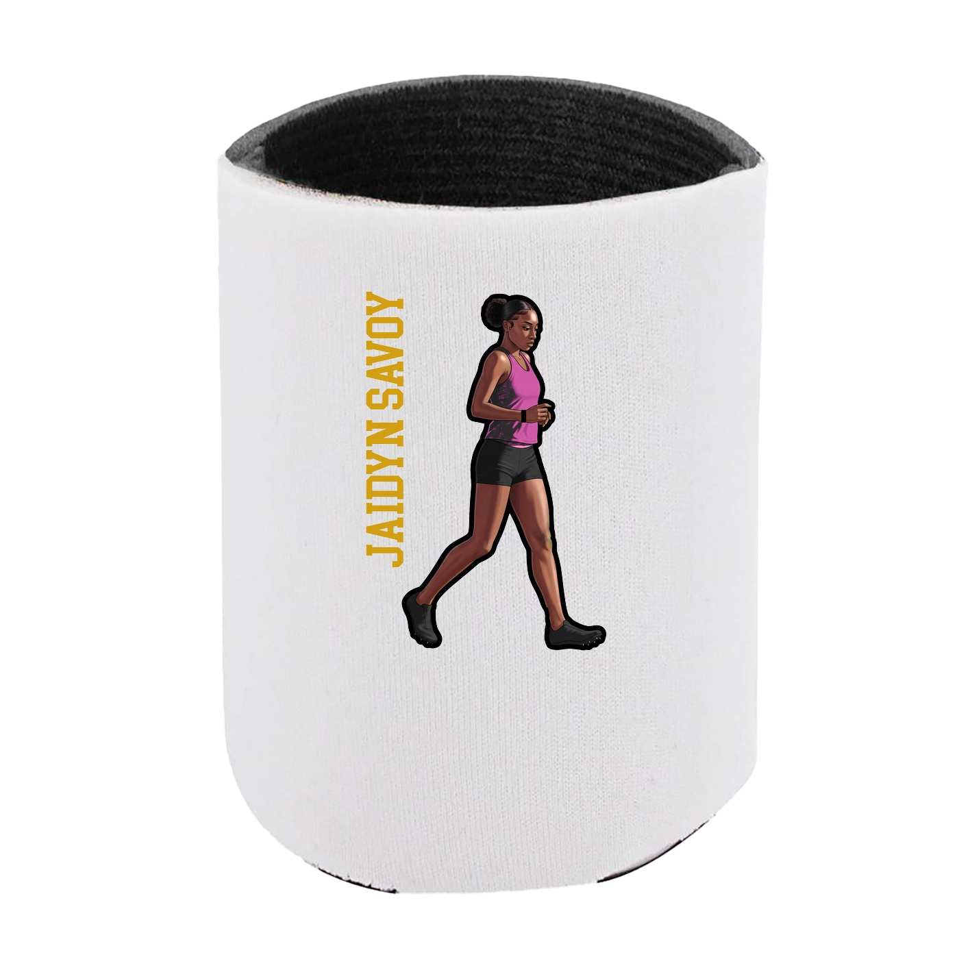 Can Holder — Name Vertical in White