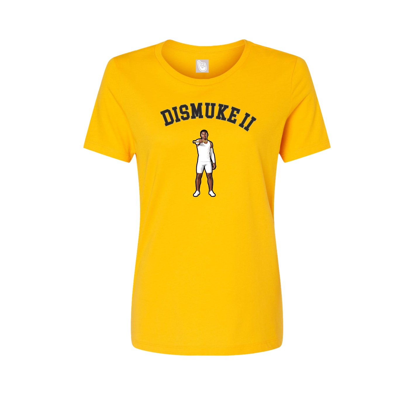 Fitted Women's Tee — Shirsey Arch in Gold