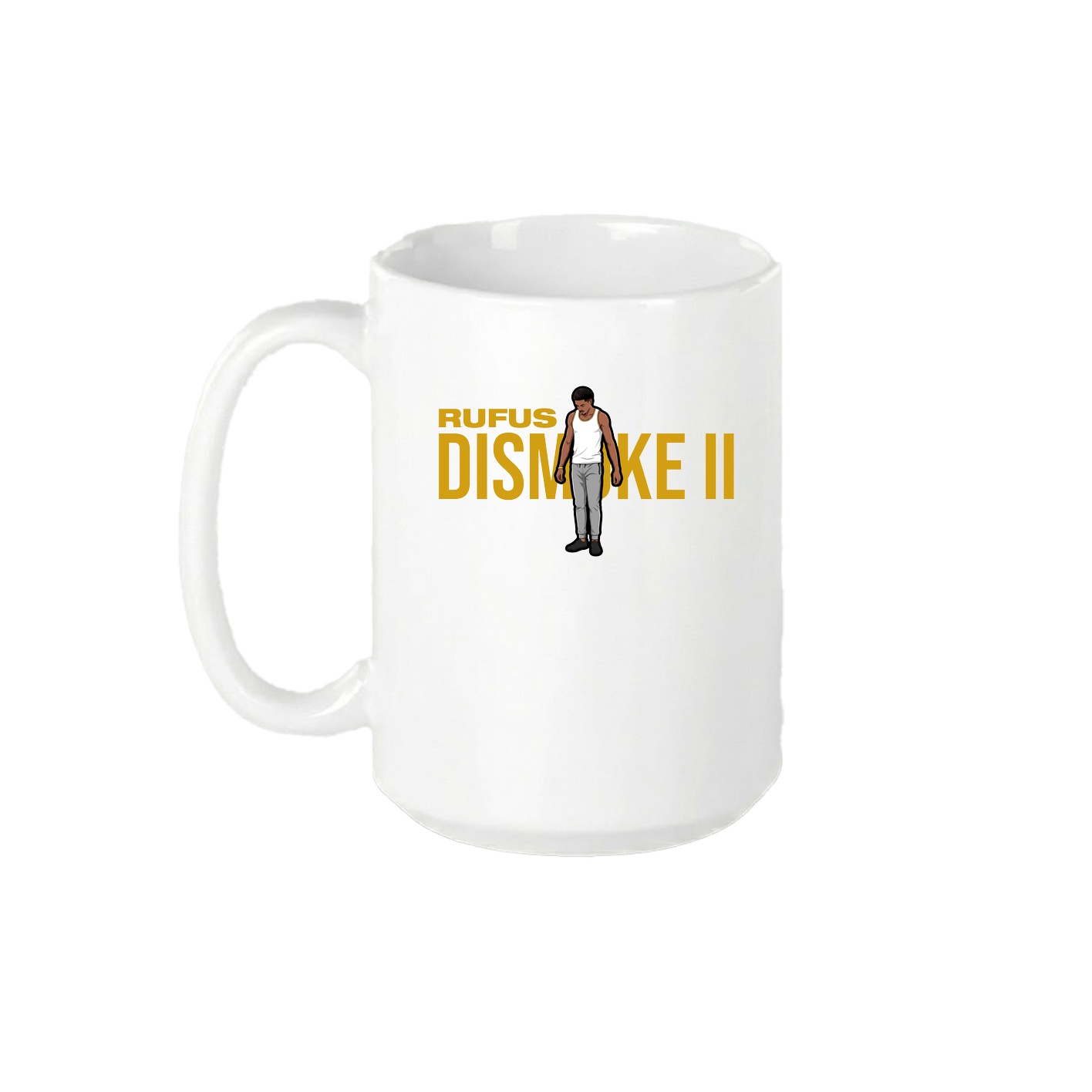 15oz Coffee Mug — Player Name in White
