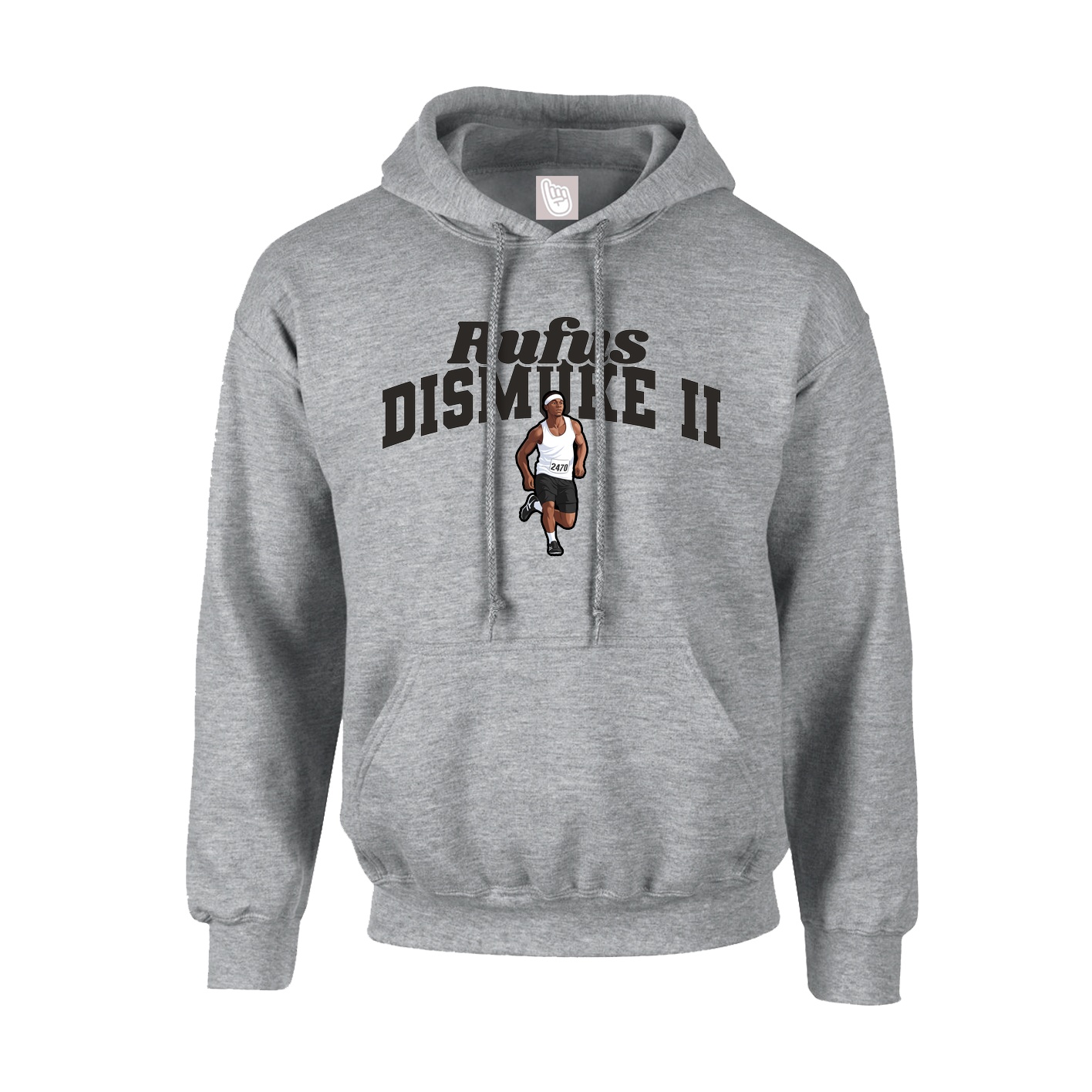 Youth Hoodie — Signature Arch in Grey