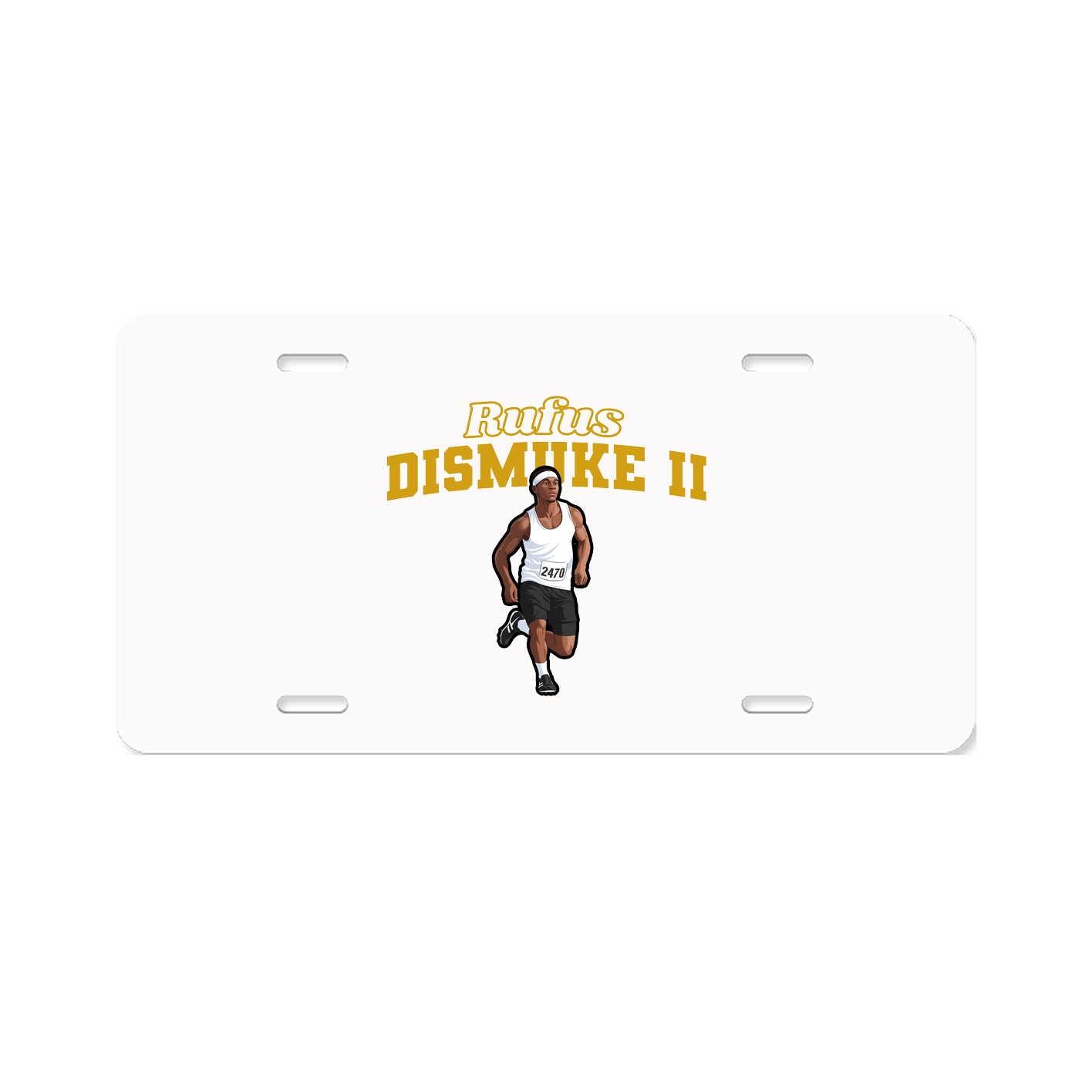 License Plate — Name Arch in Classic