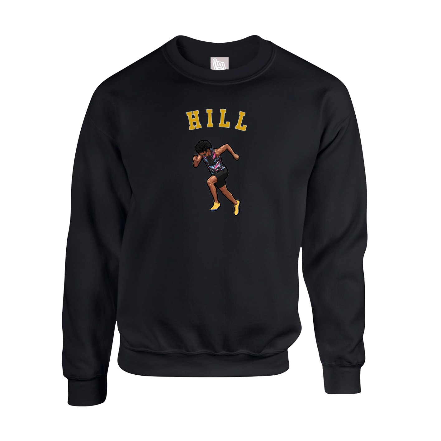 Fleece Crew — Shirsey Arch in Black