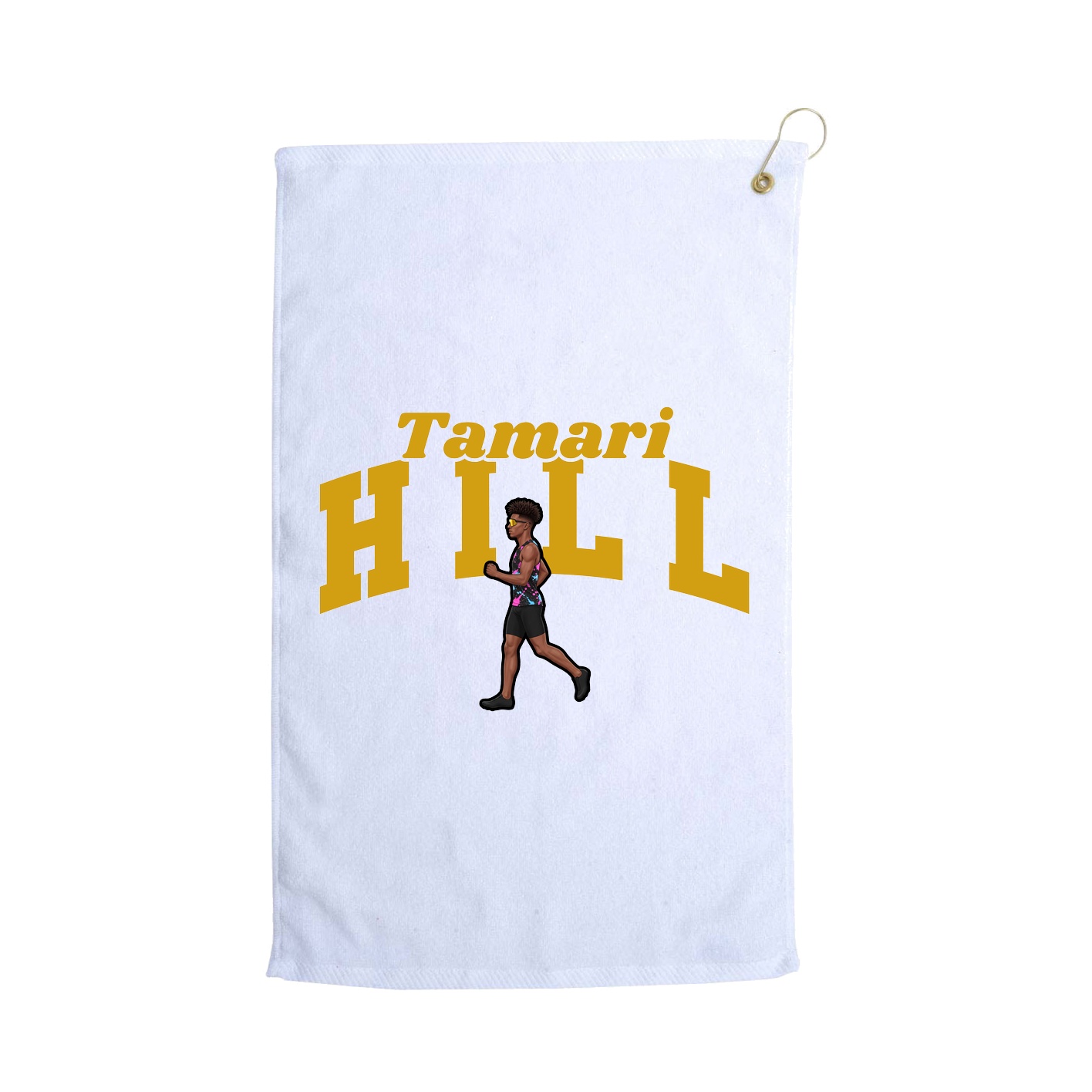 Golf Towel — Signature Arch in White