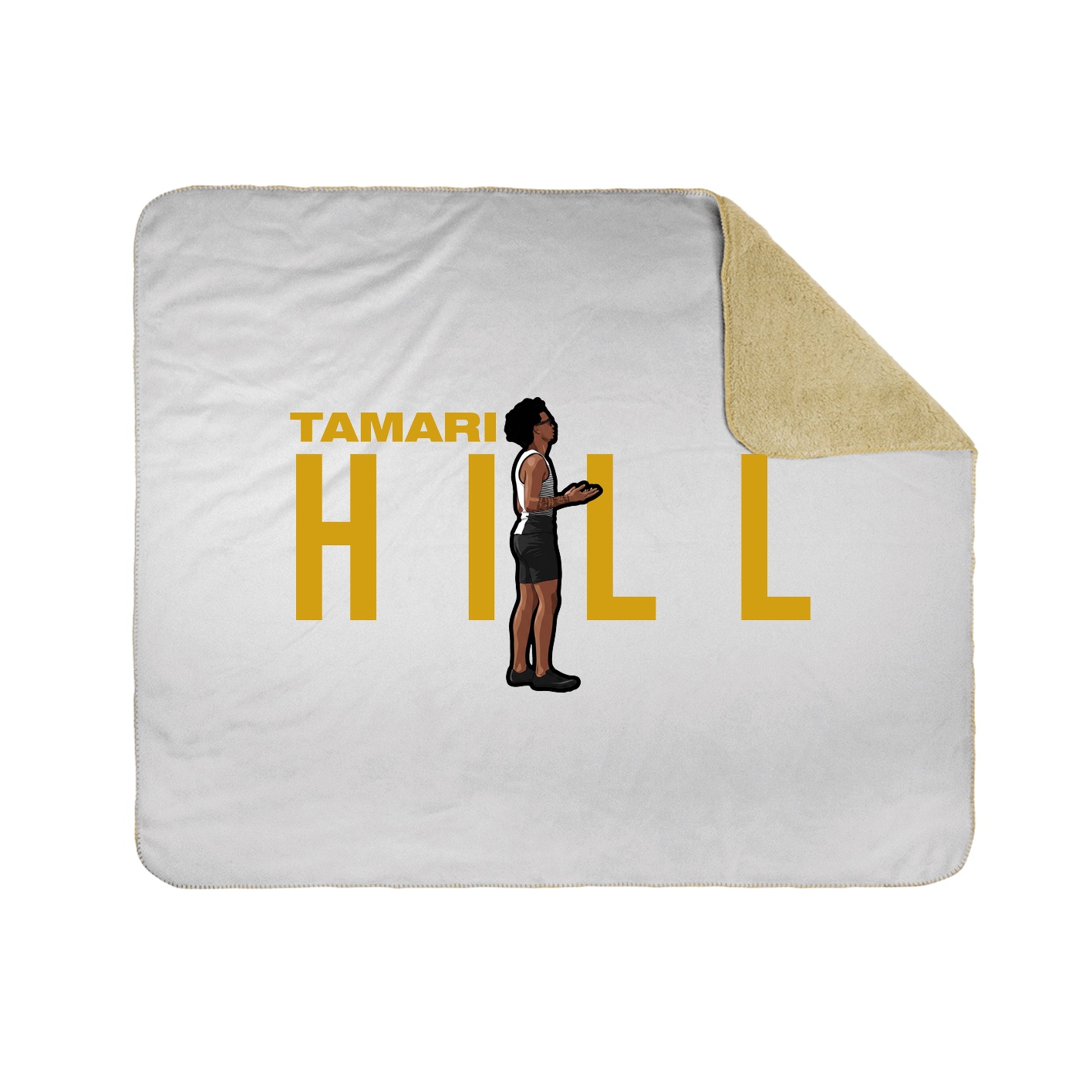 Throw Blanket — Player Name in White