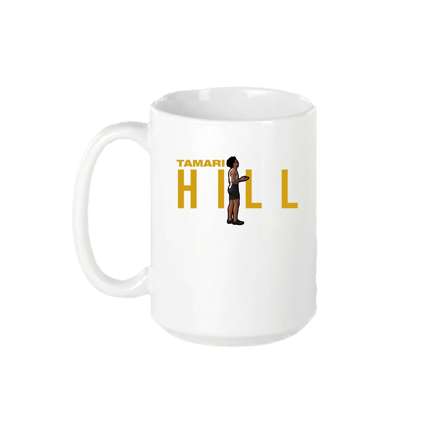 15oz Coffee Mug — Player Name in White