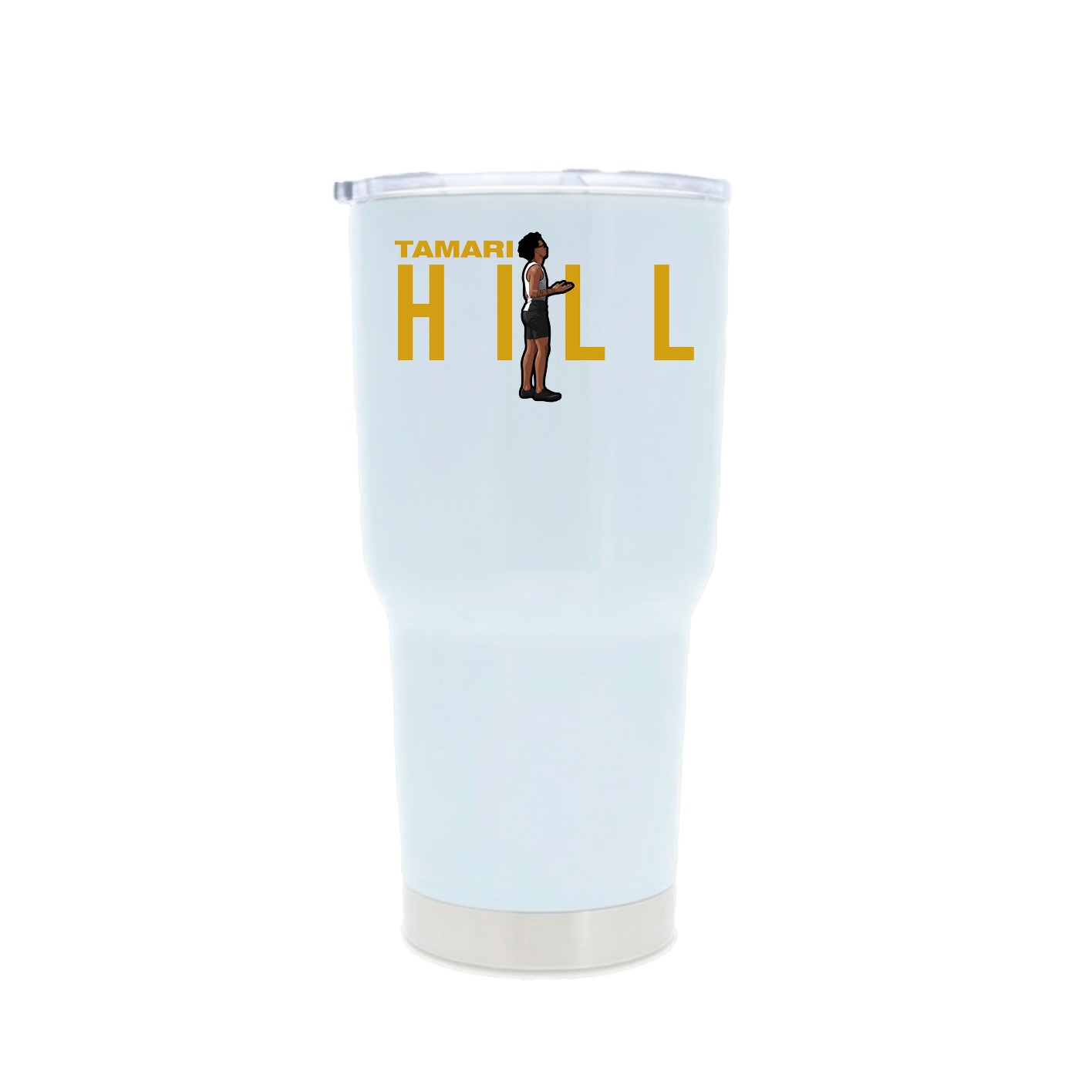 30oz Stainless Steel Tumbler — Player Name in White