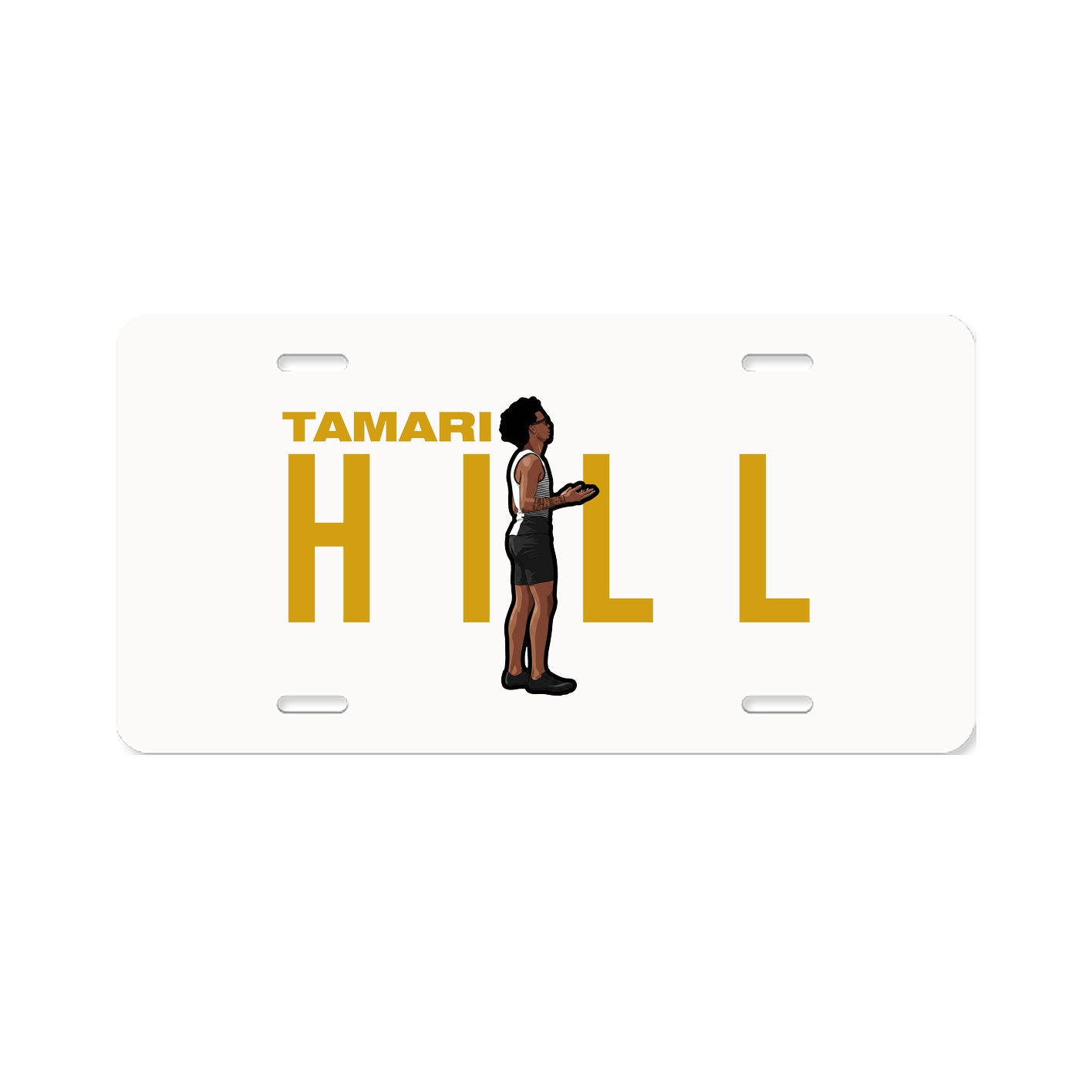 License Plate — Player Name in Classic