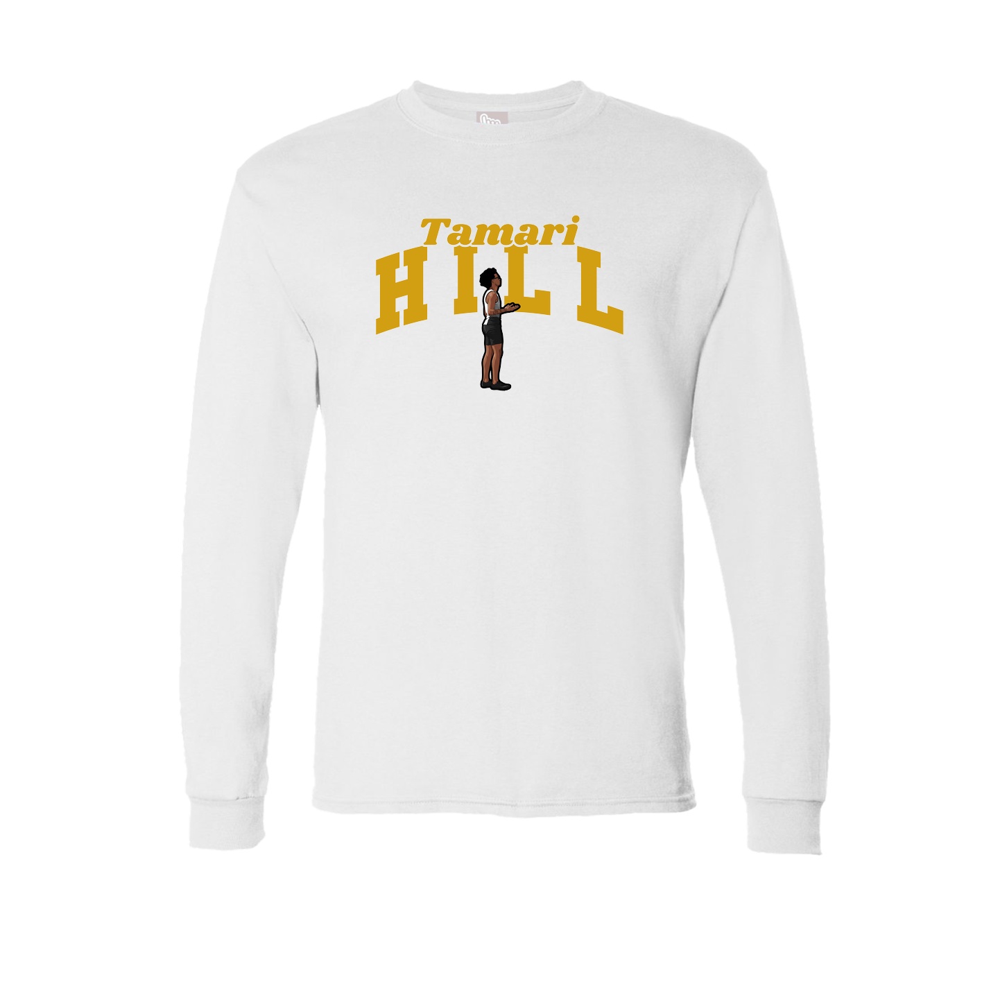 Long Sleeve Tee — Signature Arch in White