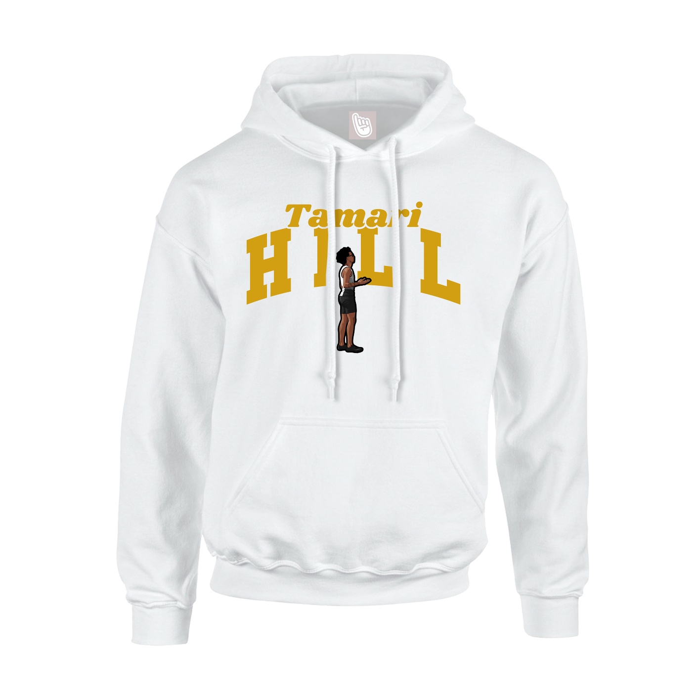 Hoodie — Signature Arch in White