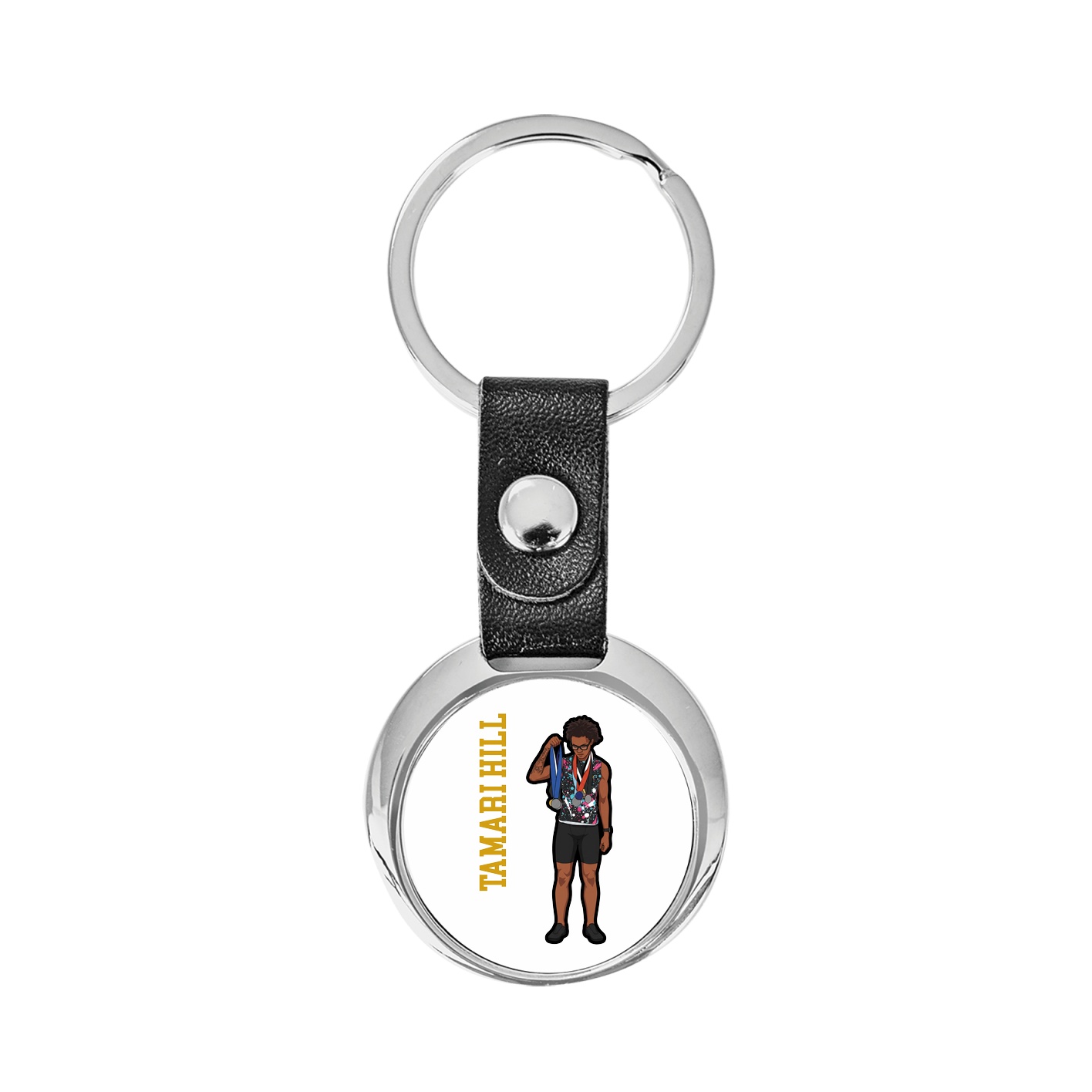 Key Chain — Name Vertical in Classic