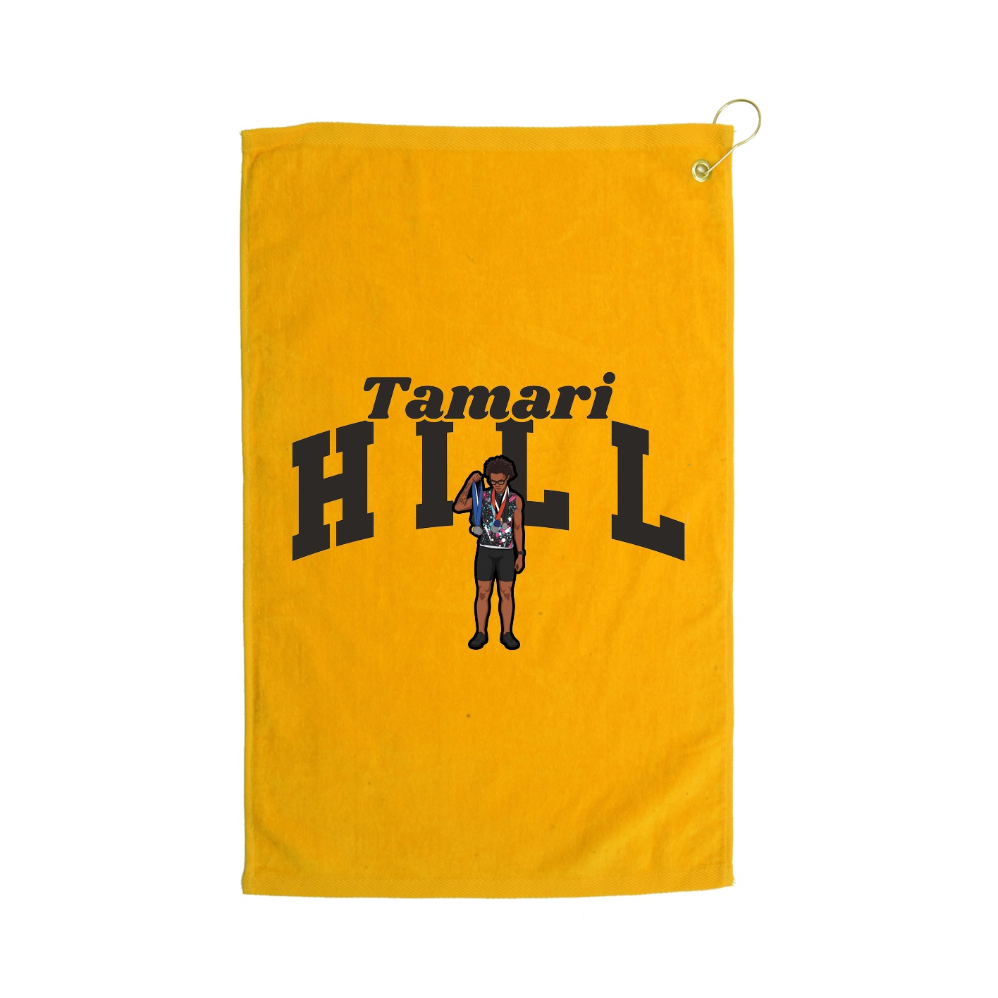 Golf Towel — Signature Arch in Gold