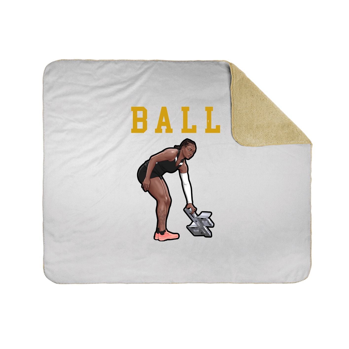 Throw Blanket — Shirsey in White