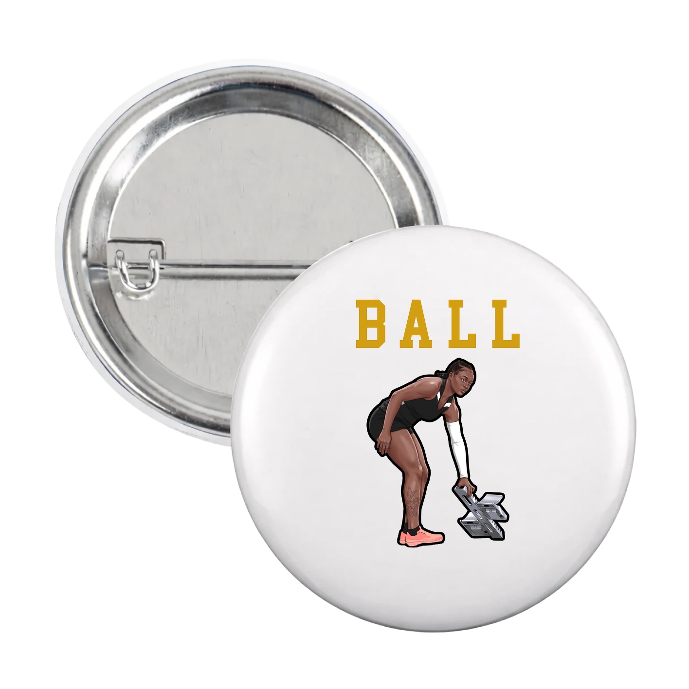 Game Day Button — Shirsey in White