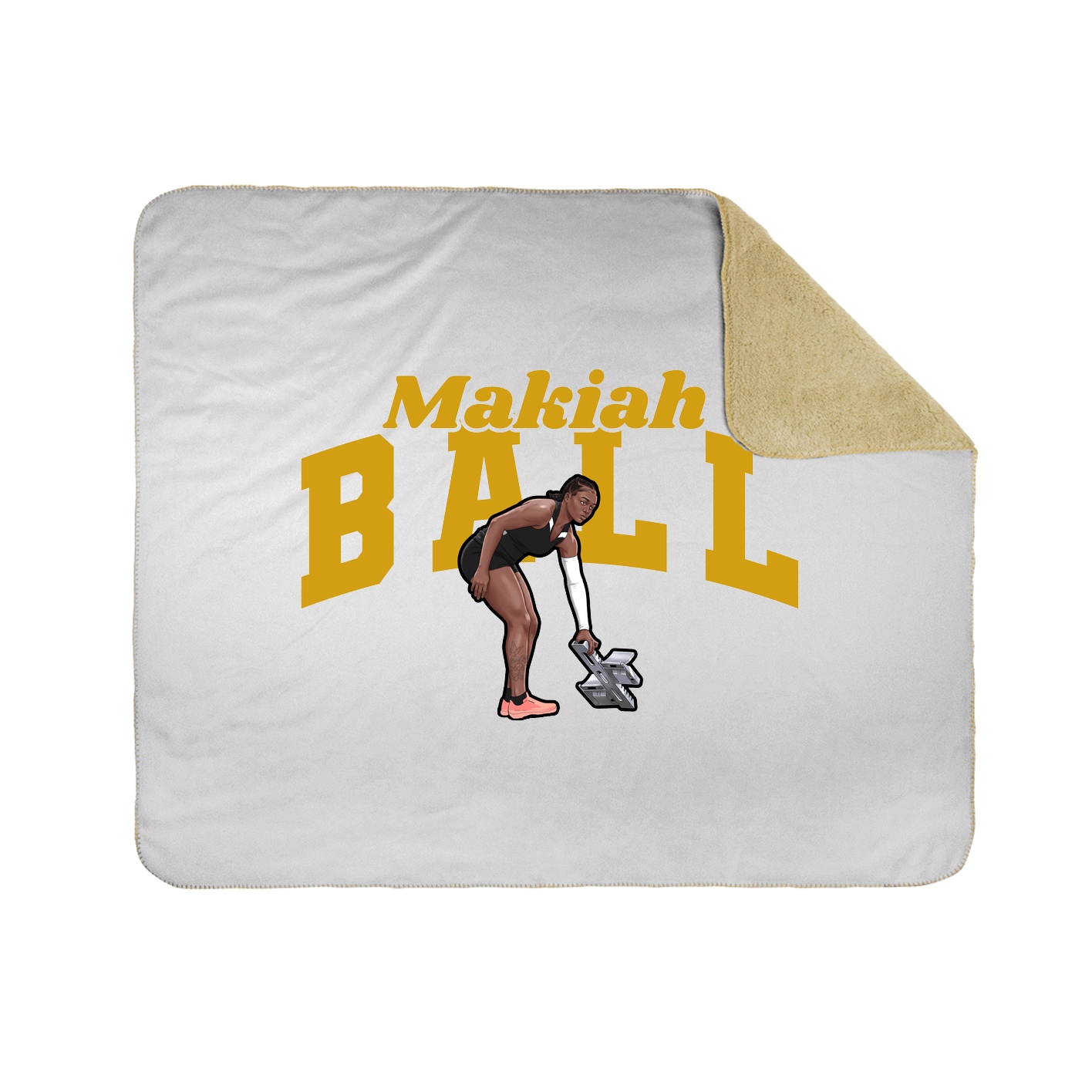 Throw Blanket — Signature Arch in White