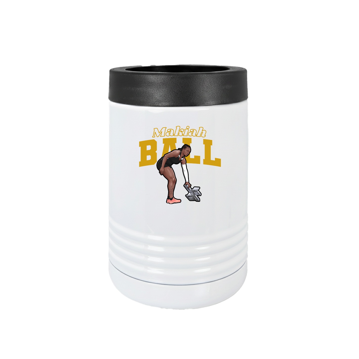Beverage Holder — Name Arch in White