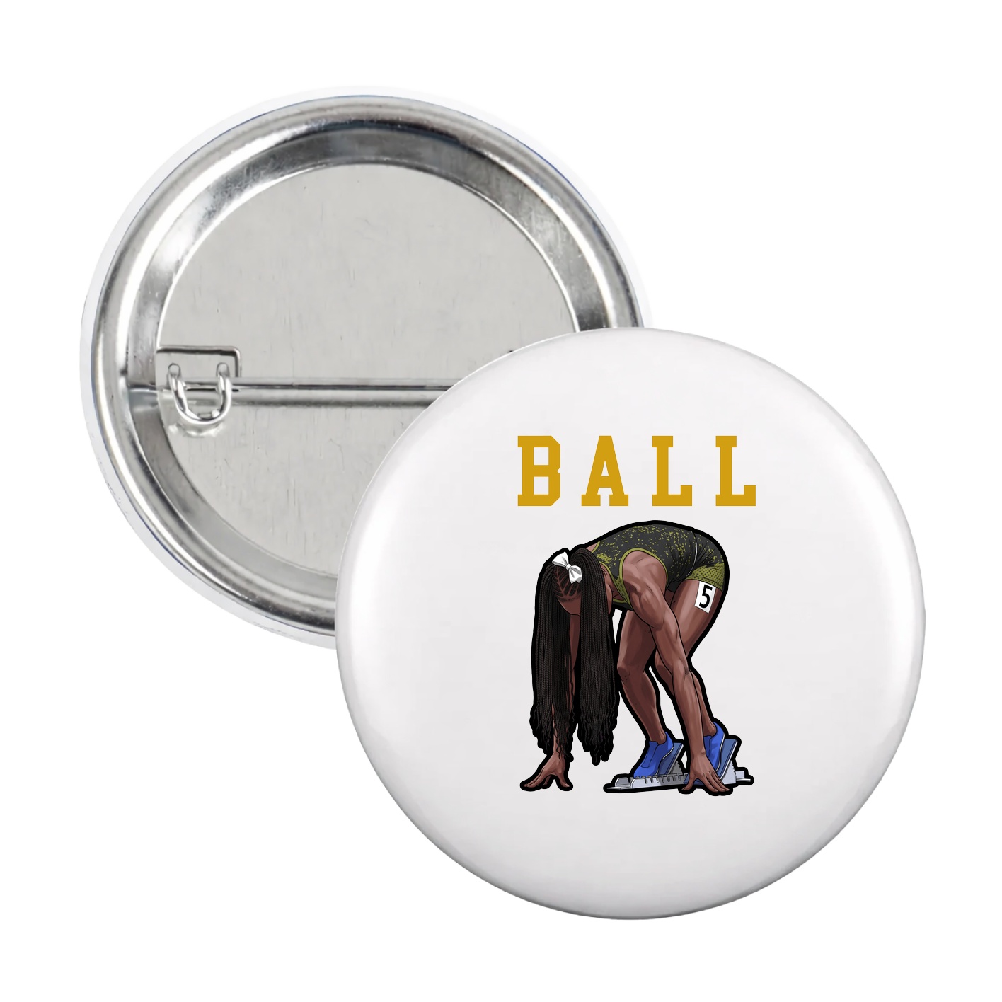 Game Day Button — Shirsey in White