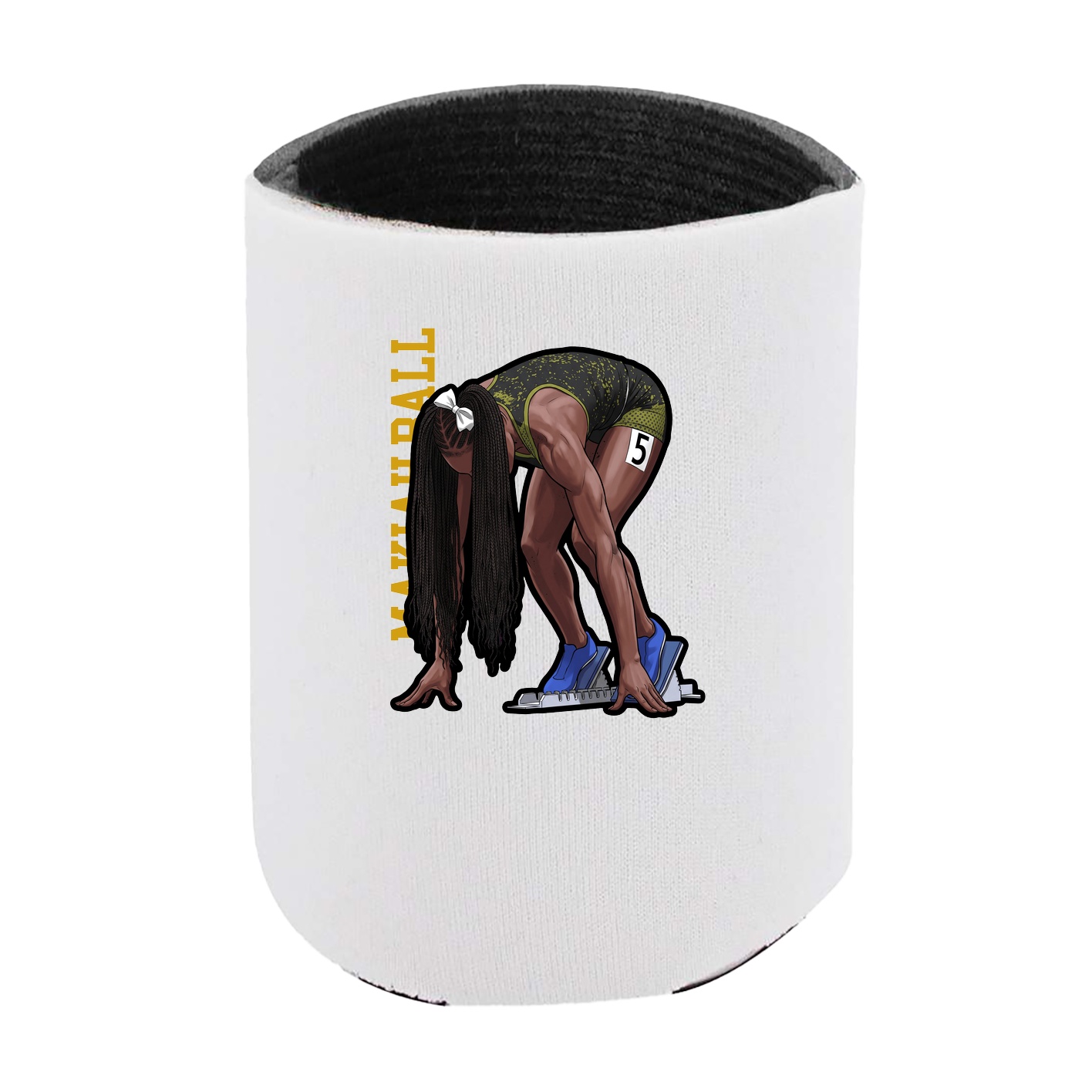 Can Holder — Name Vertical in White