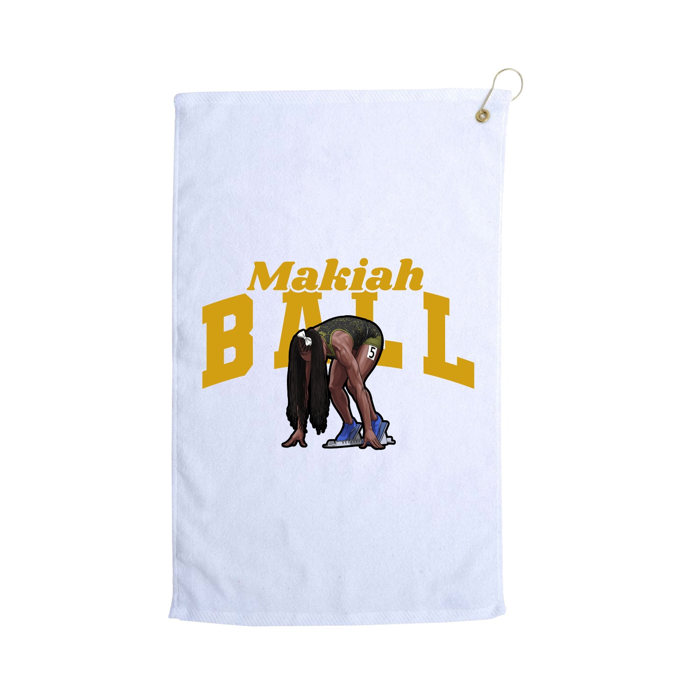 Golf Towel — Signature Arch in White