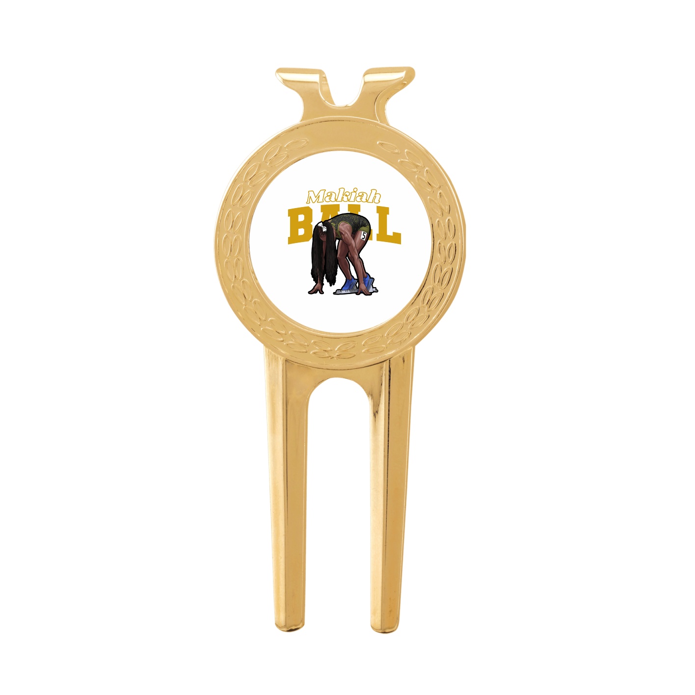 Divot Tool with Ball Marker — Name Arch in Classic