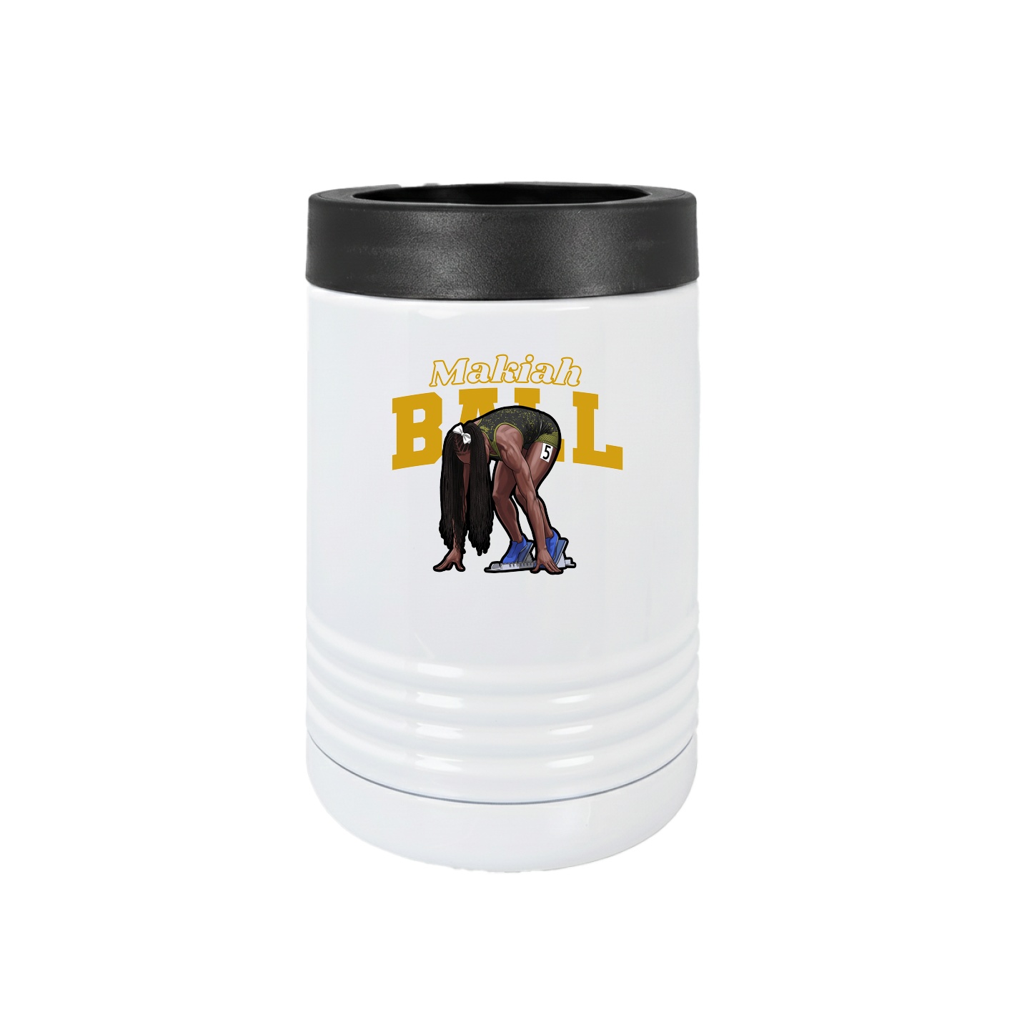 Beverage Holder — Name Arch in White