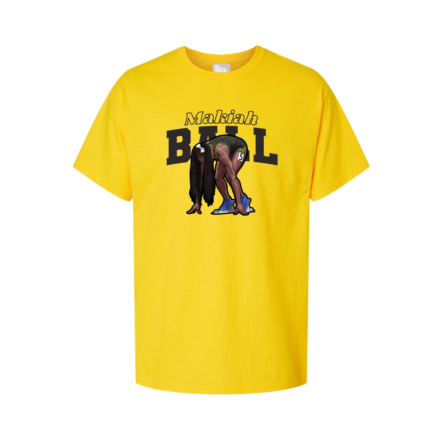 Youth Tee — Name Arch in Gold