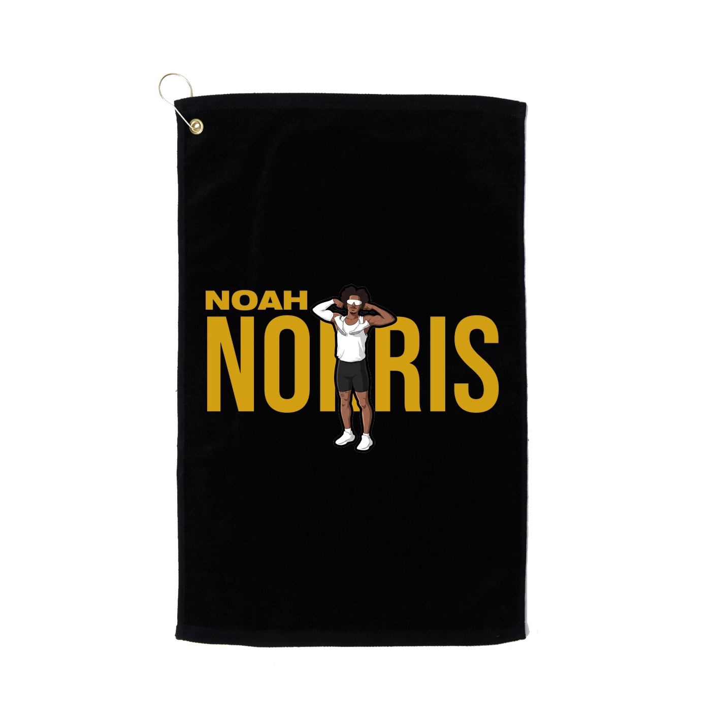 Golf Towel — Player Name in Black