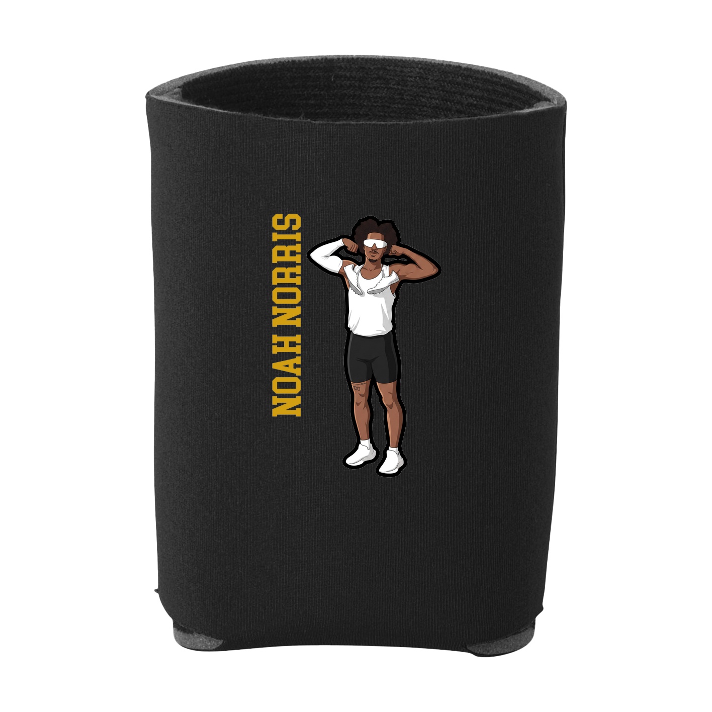 Can Holder — Name Vertical in Black