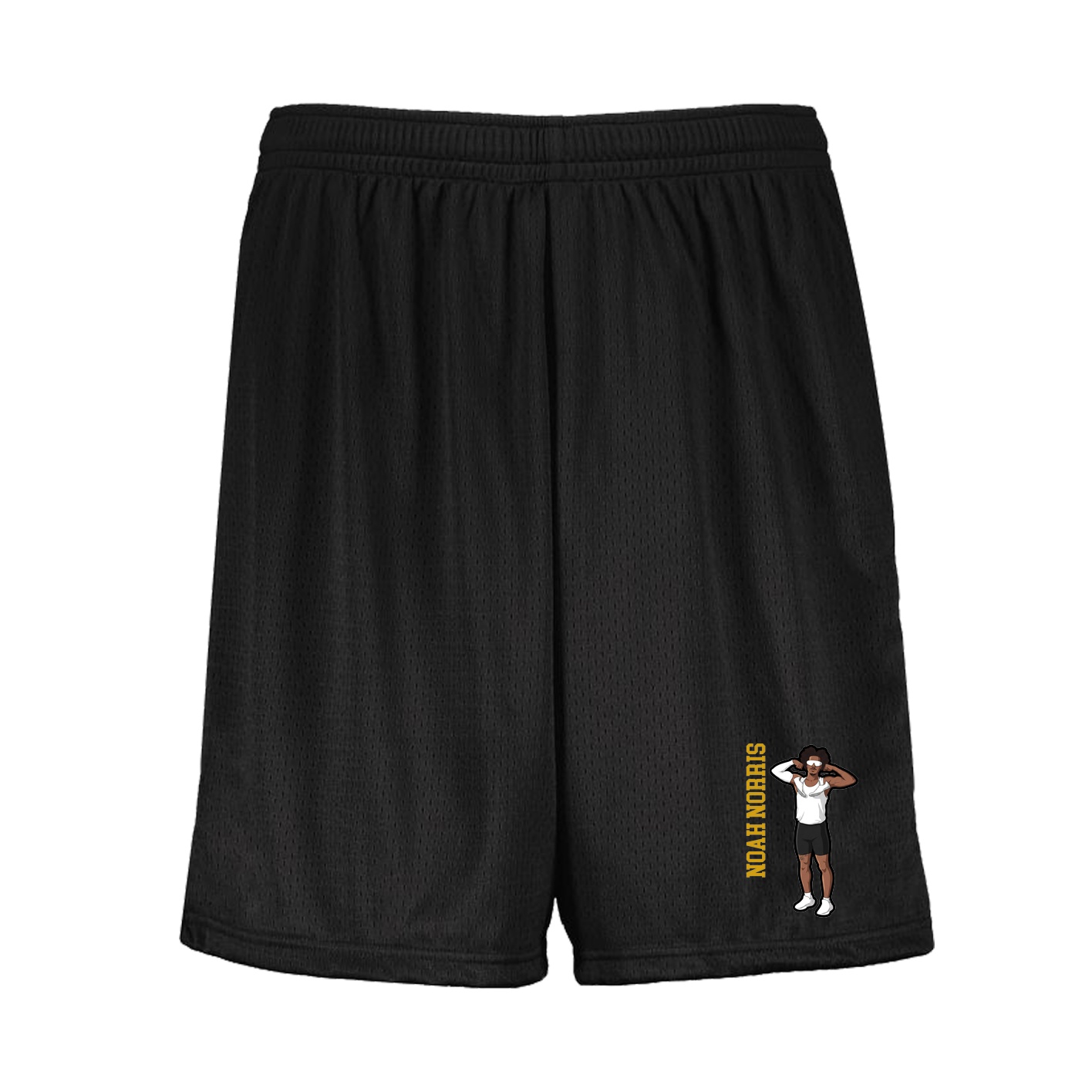 Shorts — Name Vertical in Black