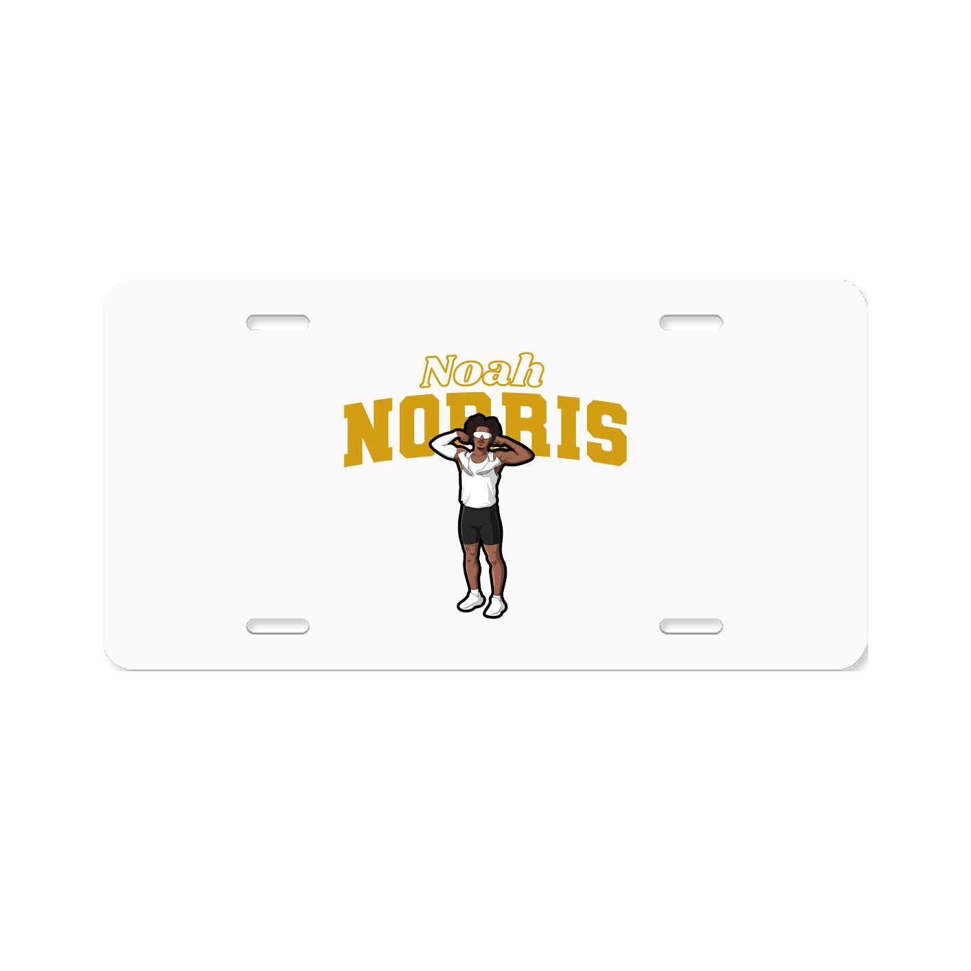 License Plate — Name Arch in Classic