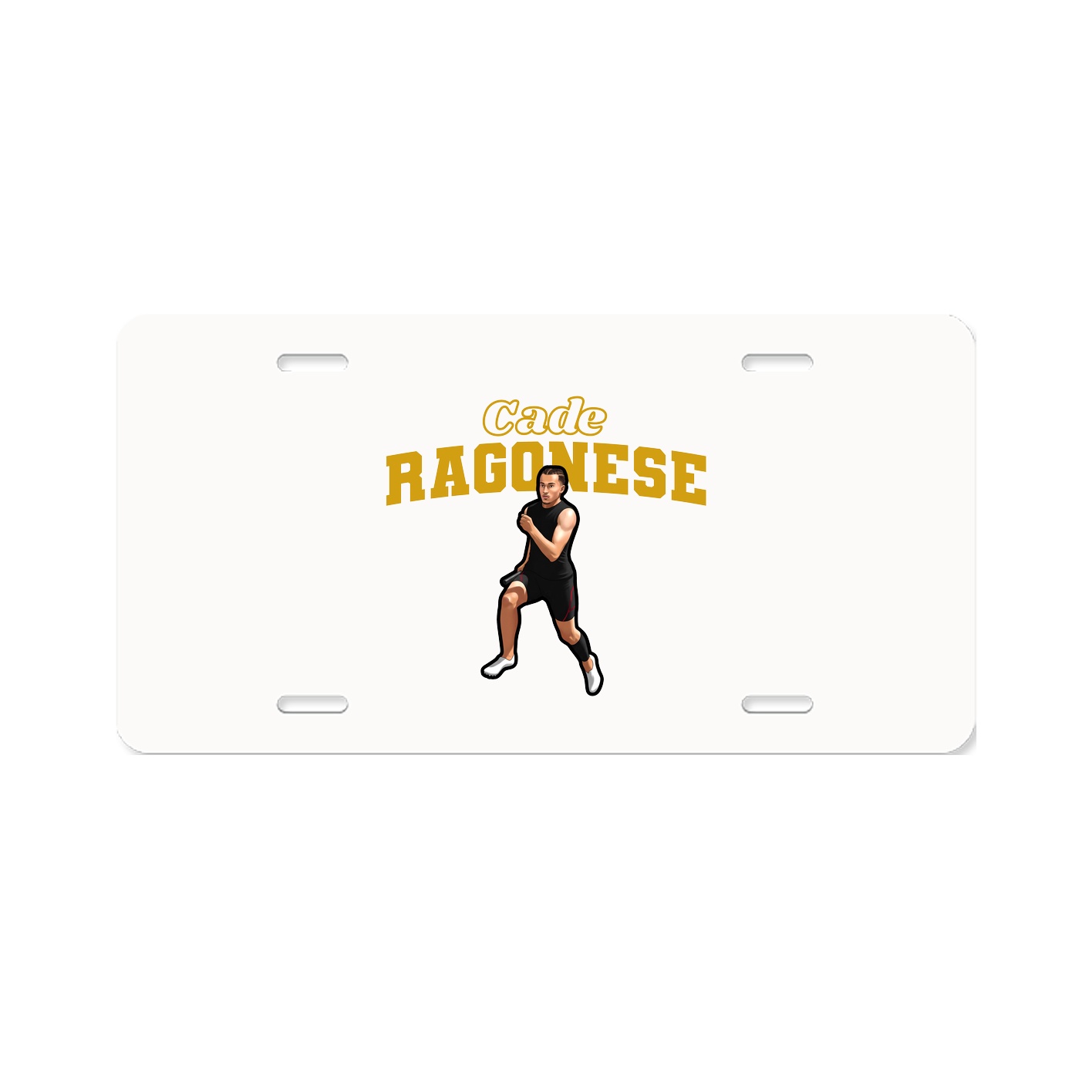 License Plate — Name Arch in Classic