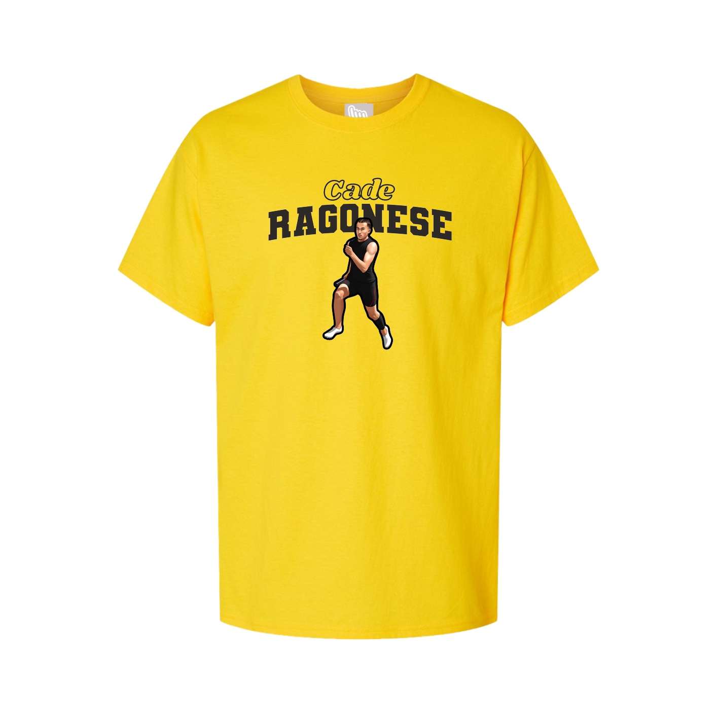 Youth Tee — Name Arch in Gold