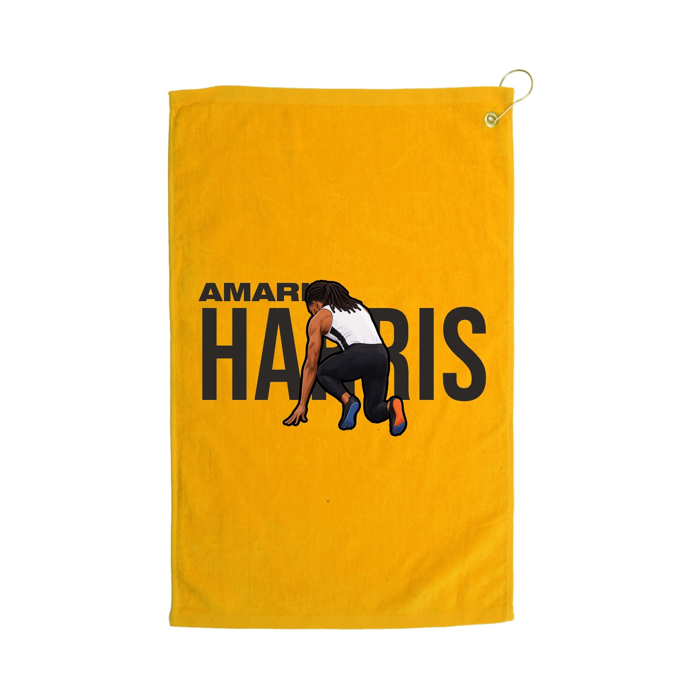 Golf Towel — Player Name in Gold