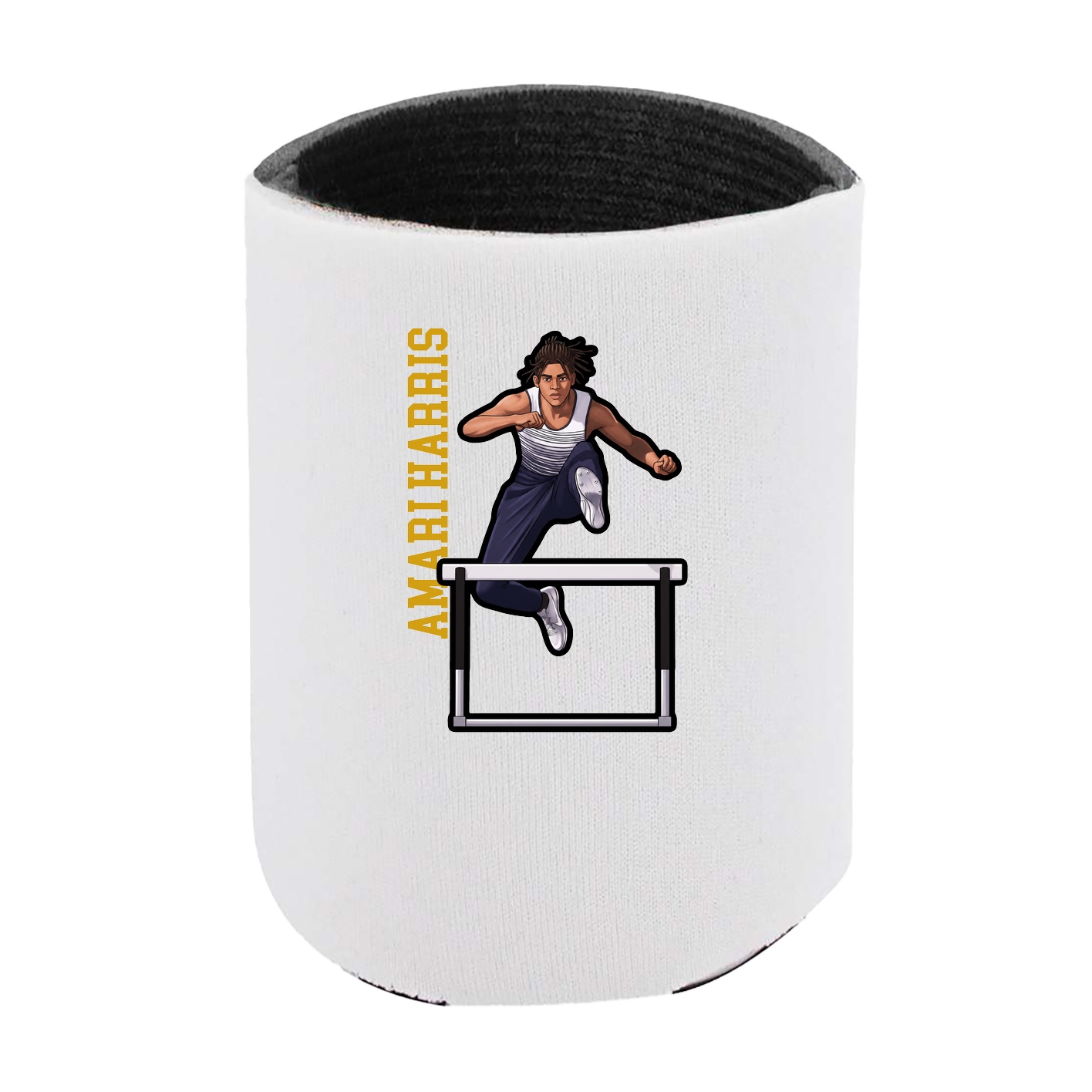 Can Holder — Name Vertical in White