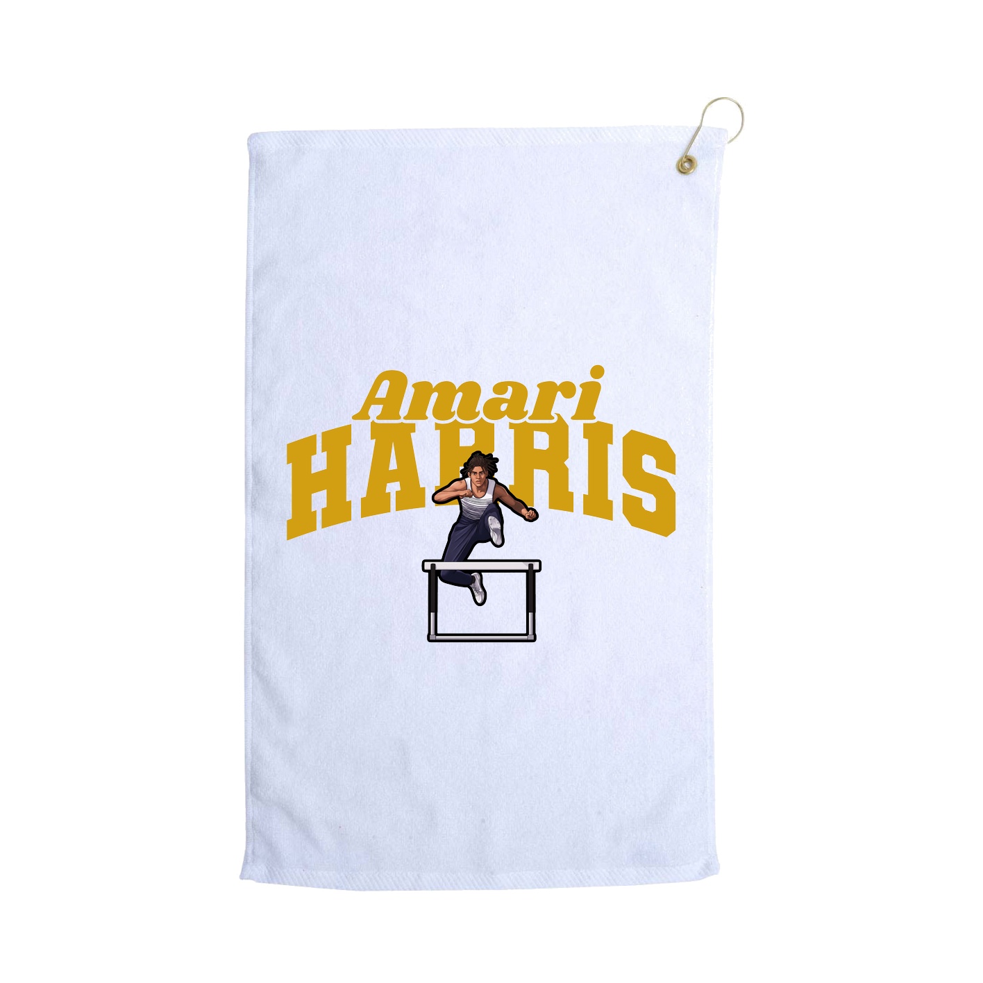 Golf Towel — Signature Arch in White