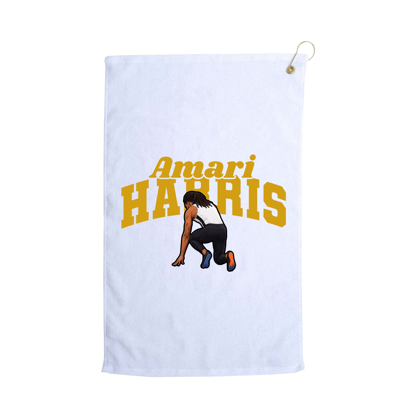 Golf Towel — Signature Arch in White