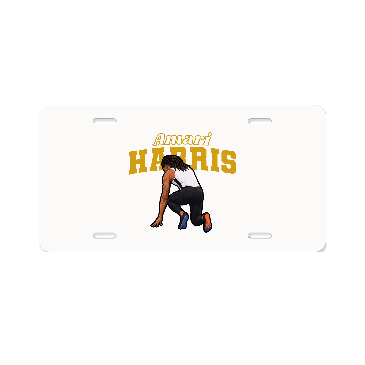 License Plate — Name Arch in Classic