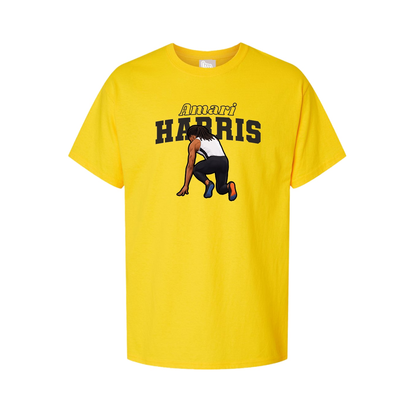 Youth Tee — Name Arch in Gold