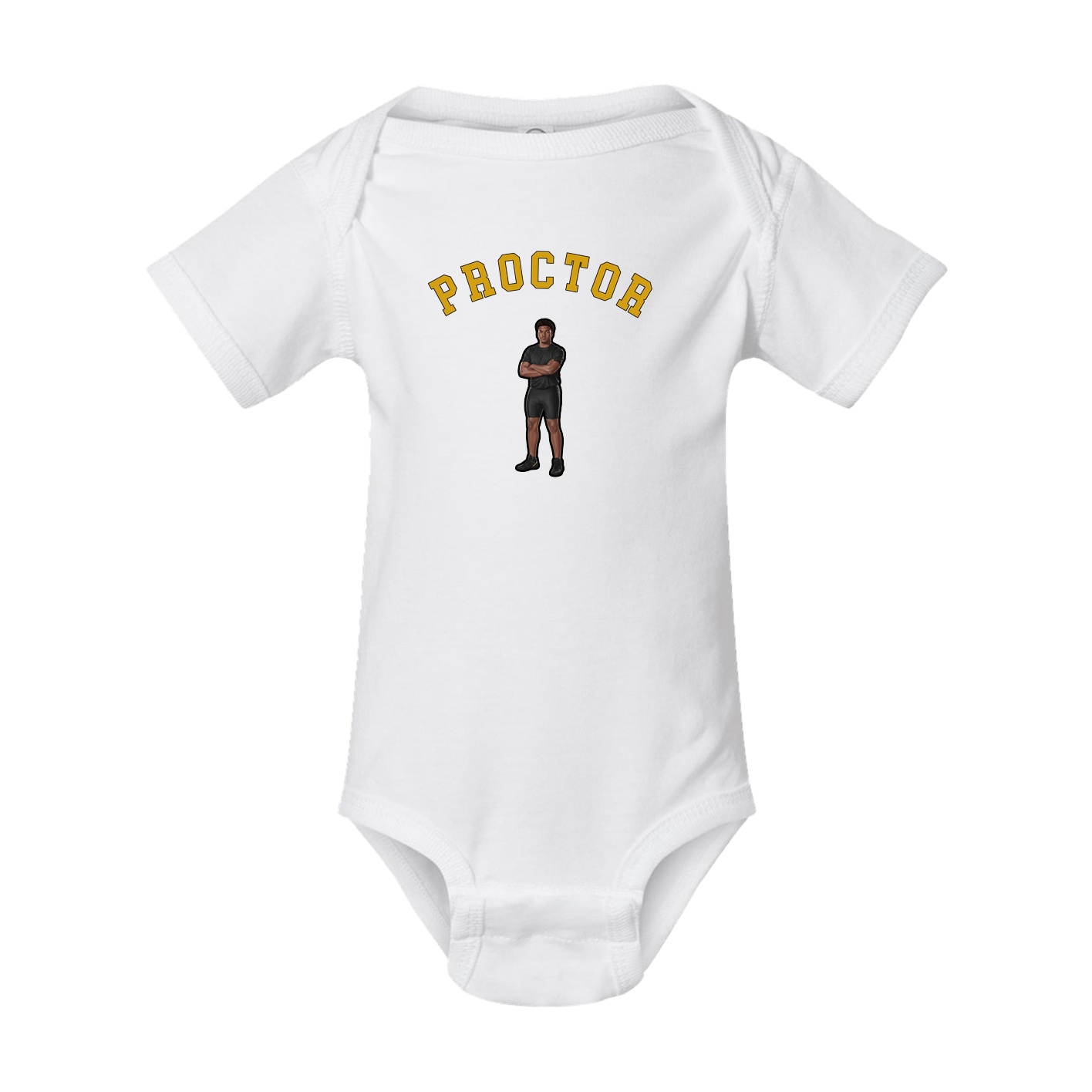 Baby Onesie — Shirsey Arch in White
