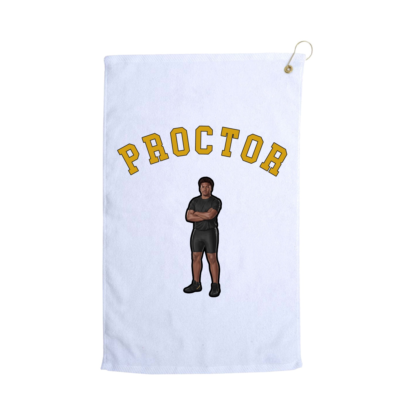 Golf Towel — Shirsey Arch in White